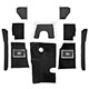CARPET SET-BLACK (Equiv 248-750)