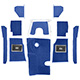 MOQUETTE AUSTIN-HEALEY (COMPLETE) BN2 "KARVEL" BLEU