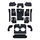CARPET SET-BLACK S/CHANGE (Equiv 248-780)