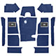 CARPET SET-BLUE S/CHANGE (Equiv 248-830)