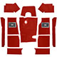 CARPET SET-RED S/CHANGE (Equiv 248-820)