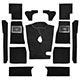 CARPET SET-BLACK C/CHANGE (Equiv 248-840)