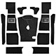 CARPET SET-BLACK C/CHANGE (Equiv 248-840)