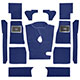 CARPET SET-BLUE C/CHANGE (Equiv 248-860)