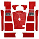 MOQUETTE AUSTIN-HEALEY (COMPLETE) BN7 "KARVEL" ROUGE