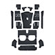 CARPET SET-BLACK AUSTIN HEALEY BT7-BJ8