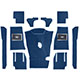CARPET SET-BLUE (Equiv 248-890)
