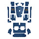 CARPET SET-BLUE (Equiv 248-920)