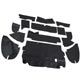 GARNITURE DE COFFRE AUSTIN-HEALEY (COMPLET) NOIR