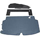 GARNITURE DE COFFRE AUSTIN-HEALEY 1958-1961 (COMPLET) BLEUE