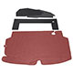 GARNITURE DE COFFRE AUSTIN-HEALEY 1958-1961 (COMPLET) ROUGE