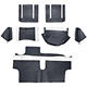 GARNITURE INTERIEURE AUSTIN-HEALEY (COCKPIT ARR) NOIR (KIT)
