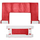 GARNITURE INTERIEURE AUSTIN-HEALEY (COCKPIT ARR) ROUGE (KIT)