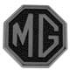 BADGE DE PARE-CHOCS MGB/SPRIGET "MG" NOIR/ARGENT