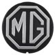 CENTRE DE VOLANT MGB "MG" NOIR/ARGENT 57MM