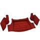 MGB ROADSTER MOULDED BOOT SET RED