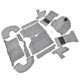 GT6 F/MOULDED CARPET GREY 5705.00.2030