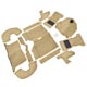 GT6 F/MOULDED CARPET BISCUIT