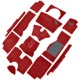MOQUETTE TR4-TR5-TR6 "LUXE" (CAD) ROUGE