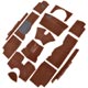 MOQUETTE TR4-TR5-TR6 "LUXE" (CAG) CHESTNUT