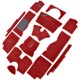 MOQUETTE TR4-TR5-TR6 "LUXE" (CAG) ROUGE