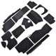 TR4 NYLON CARPET SET LHD BLACK