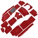 MOQUETTE TR4 "LUXE" (CAG) ROUGE