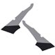 GARNITURE INTERIEURE MGB GT 1976-1980 (MONTANT ARR) GRIS/NOIR (LA PAIRE)