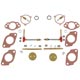 KIT REPARATION DE CARBU (DOUBLE HS4) PLASTIQUE (NOIR) RESTAURATION