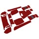 CARPET SET-MGB 68> RED