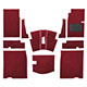 CARPET SET-AHS 58-63 RED