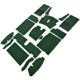 KIT DE TAPIS SPRITE&MIDGET 1962-1964 (VERT)