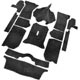 CARPET SET BLACK SPITFIRE 1962-1980 (BLACK)