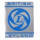 MOTIF DE BADGE DE TRIANGLE DE PORTE/AILE "BRITISH LEYLAND" GRIS/BLEU