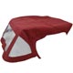CAPOTE TR5-TR6 (LUNETTE OUVRANTE) TISSU DELUXE (BORDEAUX)
