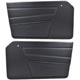 GARNITURE INTERIEURE TR6 (PORTE) NOIR 1970-1973 (GG)