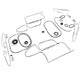 KIT REMONTAGE APRES PEINTURE JAGUAR TYPE-E (SERIE 1) COUPE
