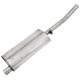 SILENCIEUX D'ECHAPPEMENT TR4A (INOX) TWIN 1965-1966 ARRIERE GAUCHE