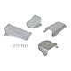 ENJOLIVEURS DE CHASSIS MGA (JEU DE 4 PIECES) ALUMINIUM