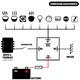 KIT CONNECTION PHARES ADD./ACCESSOIRES (RELAI 12v-30A) + INTERRUPTEUR