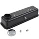 CACHE CULBUTEURS SPITFIRE/SPRIGET (ALU) + BOUCHON (NOIR) 1500