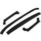 FINISHER SCREEN SET SPITFIRE/TR4-TR5-TR6 (BLACK)