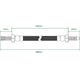 DURITE/FLEXIBLE DE FREIN (CAOUTCHOUC) MGB (ARRIERE)