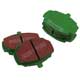 PLAQUETTES DE FREIN MGB (COMPETITION) EBC GREEN