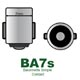 AMPOULE BAIONNETTE (BA7S) 12v-2w (WARNING)