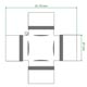 UNIVERSAL JOINT-PROPSHAFT V8/C