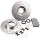 KIT FREIN MGB (AVANT) "X25" (DISQUES ET PLAQUETTES)