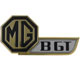 BADGE DE HAYON MGBGT (OR/NOIR/GRIS)