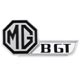 BADGE DE HAYON MGBGT (CHROME/NOIR) 1974-1980