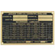 PLAQUE CHASSIS (JAGUAR) XK120-XK140 (LAITON)